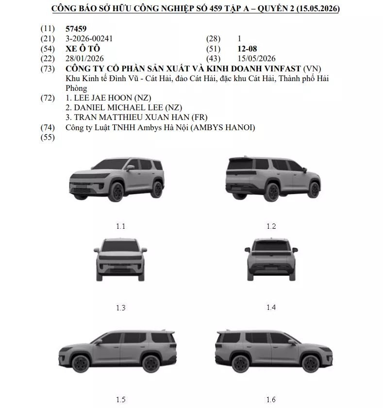 Mẫu SUV thứ ba với thiết kế phá cách, từ bỏ hoàn toàn ngôn ngữ thiết kế đặc trưng của dòng VF hiện hành.
