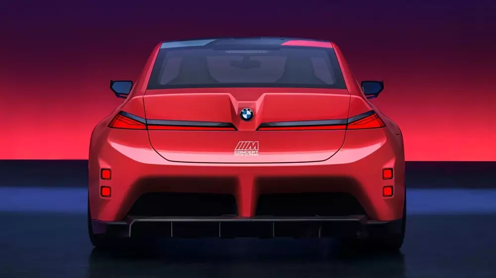 BMW M Concept Neue Klasse nhìn từ phía sau