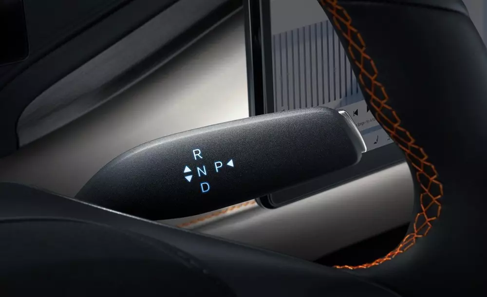 Cần số của BYD Atto 3 Evo nằm sau vô lăng Cần số của BYD Atto 3 Evo nằm sau vô lăng