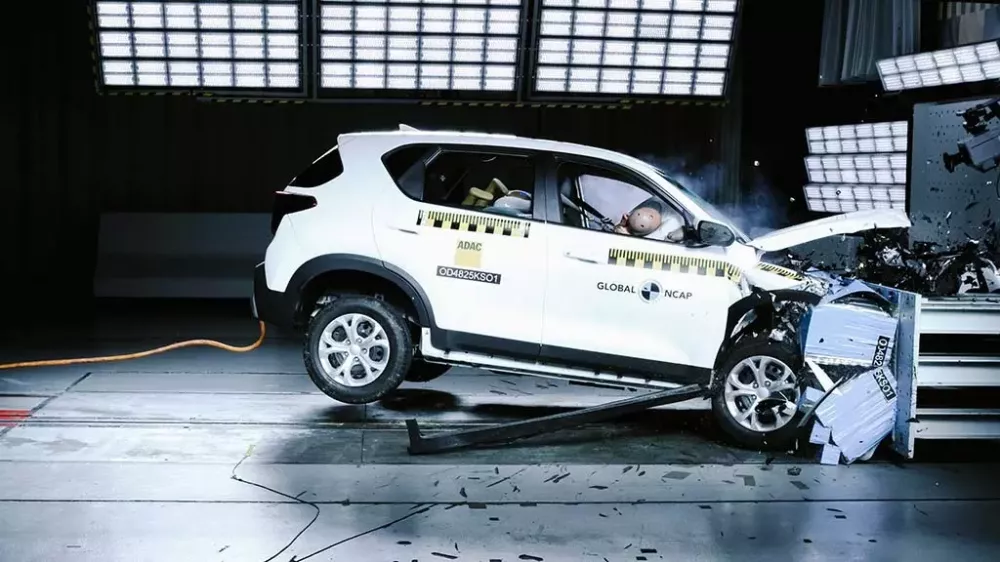 Kia Sonet chỉ đạt 1 sao trong thử nghiệm an toàn - Ảnh 1.