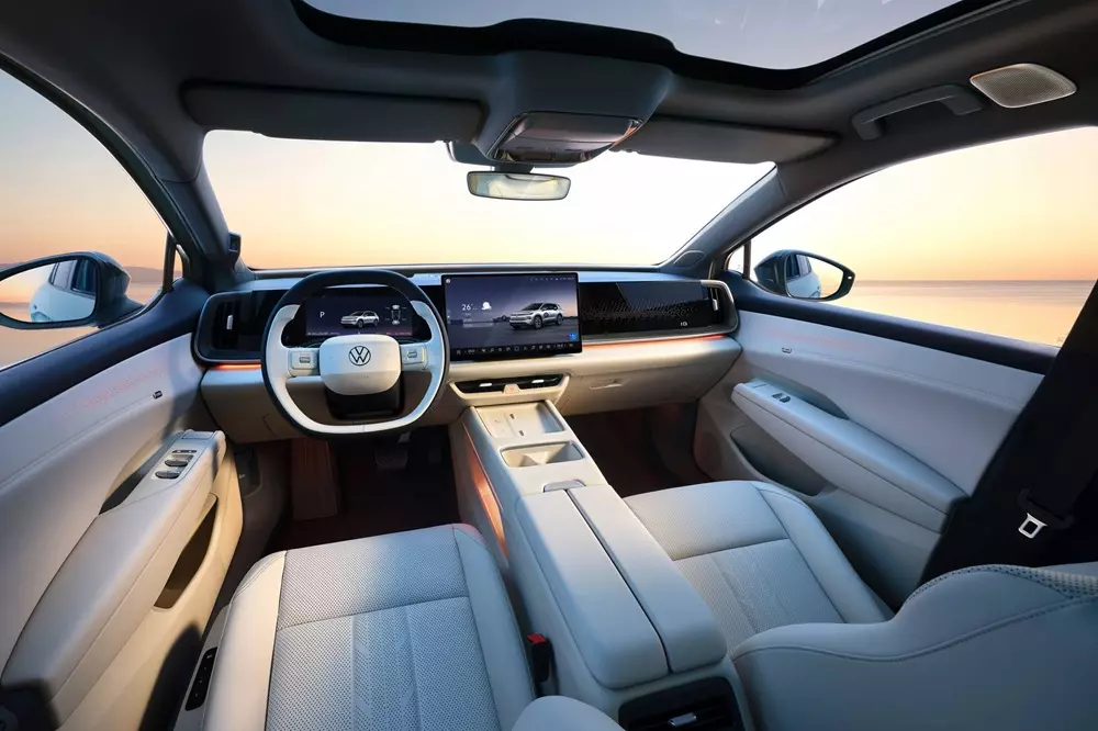 Volkswagen ID. Aura T6 được trang bị 2 màn hình cỡ lớn