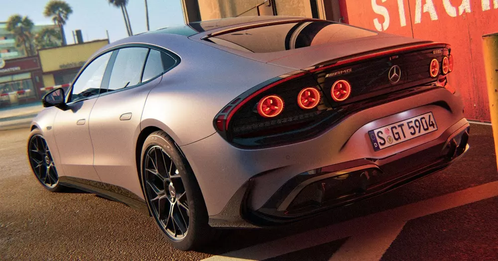 Mercedes-AMG GT 53 4-Door Coupé EV sở hữu cánh gió chủ động phía sau