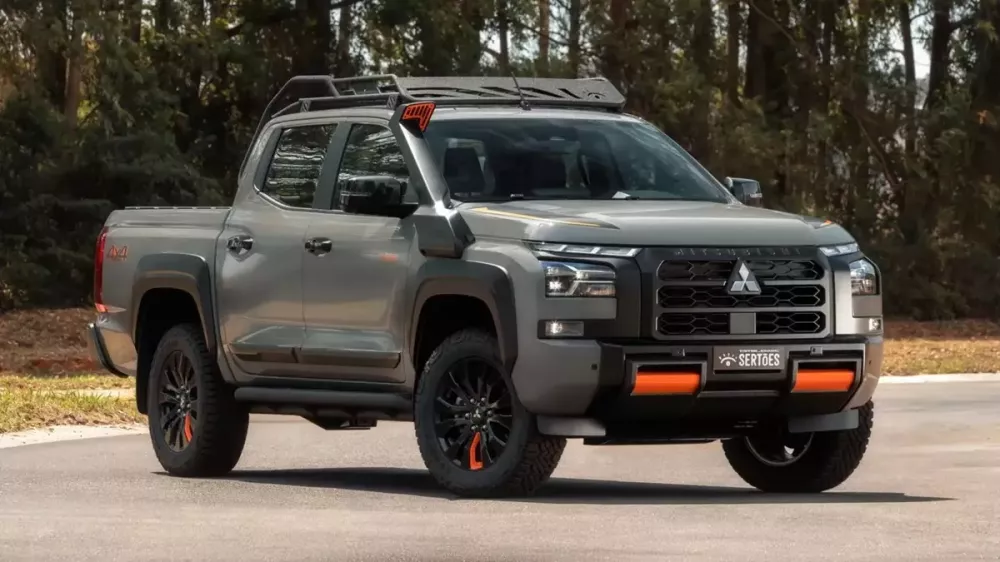 mitsubishi-triton-savana-sertoes-7a33-1 Ra mắt Mitsubishi Triton cứng cáp nhất từ trước đến nay với màu sơn xám xi-măng, giá không rẻ - Ảnh 1.
