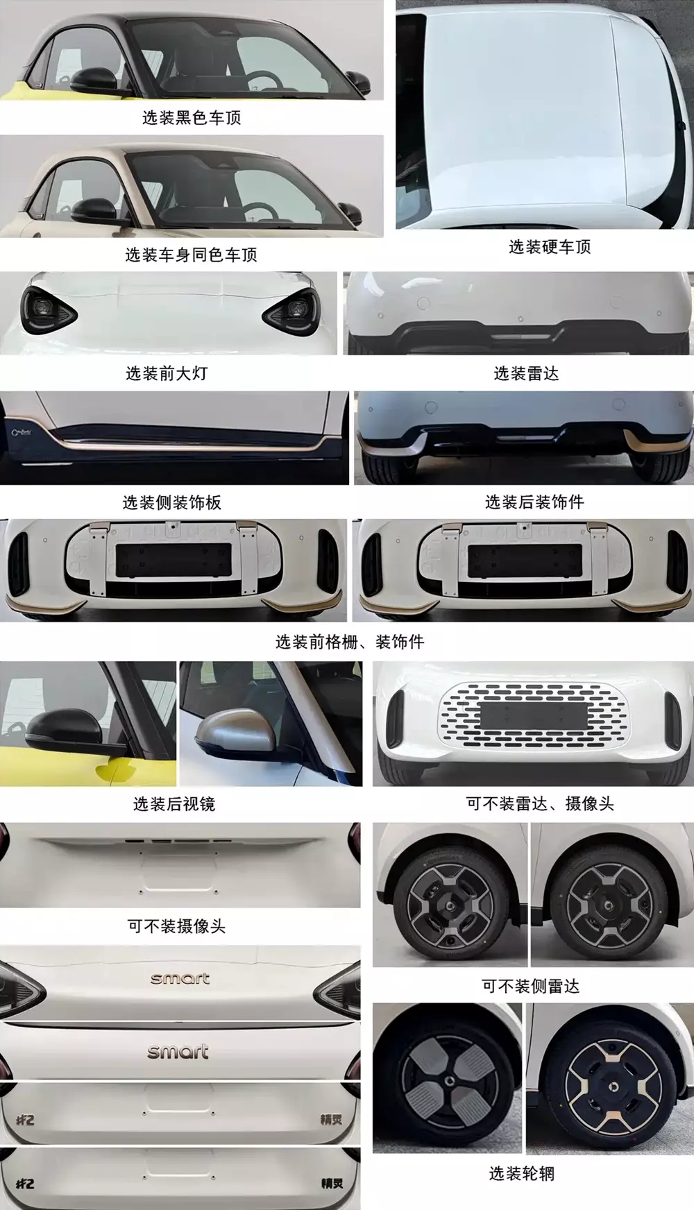 Các trang bị tùy chọn của smart #2