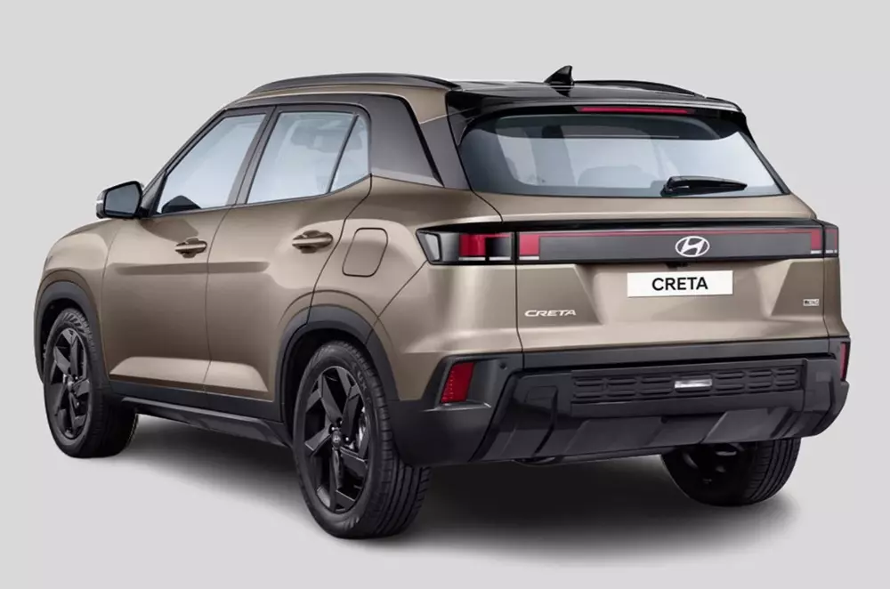 Hyundai Creta Lounge Edition sở hữu các chi tiết ngoại thất màu đen