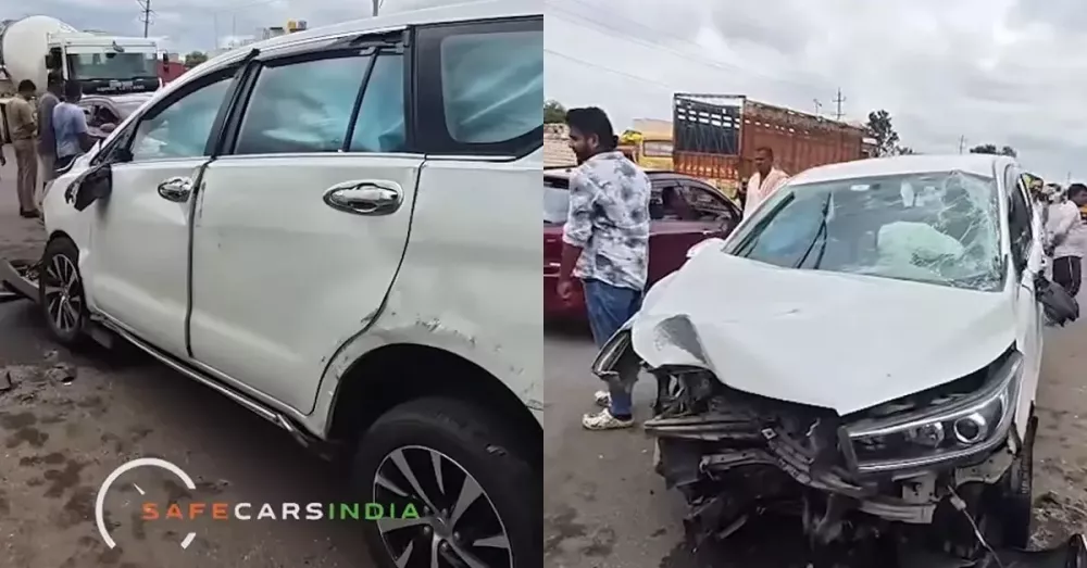 Chai nước lọc gây tai nạn nghiêm trọng cho chiếc Toyota Innova - Ảnh 2.